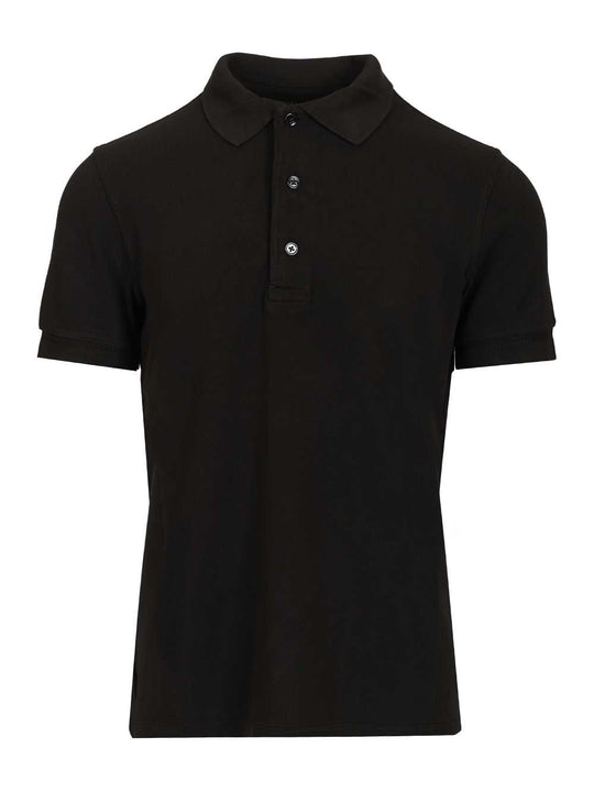 Lyocell Iquet Short Sleeve Polo Polo Shirt Black