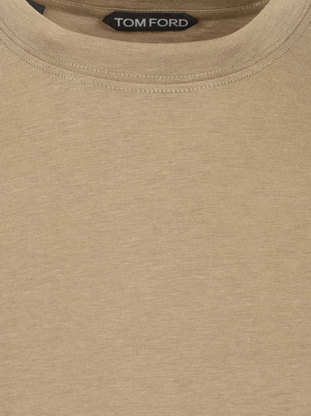 Tom Ford Lyocell Cotton Short Sleeve Crewneck T-Shirt - Green | 4993ed04470f711858d66a8b32d4c03d3f909fe9