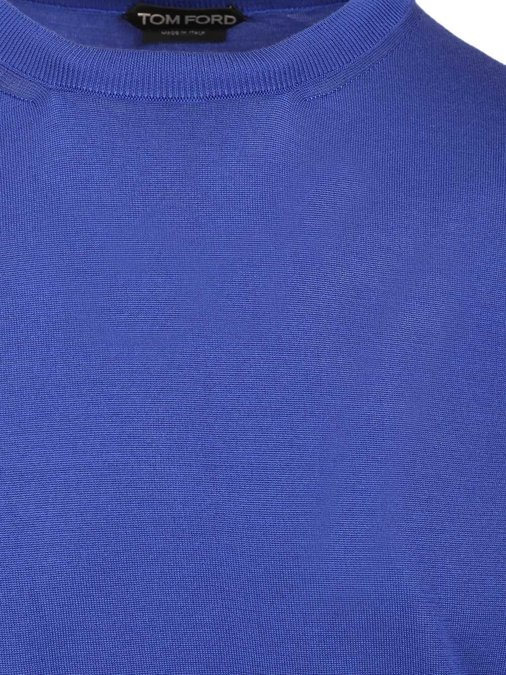 Tom Ford Silk Sweater Knitwear - Blue | a9e272a8224702997467a18a02e968eaf51bc6e7