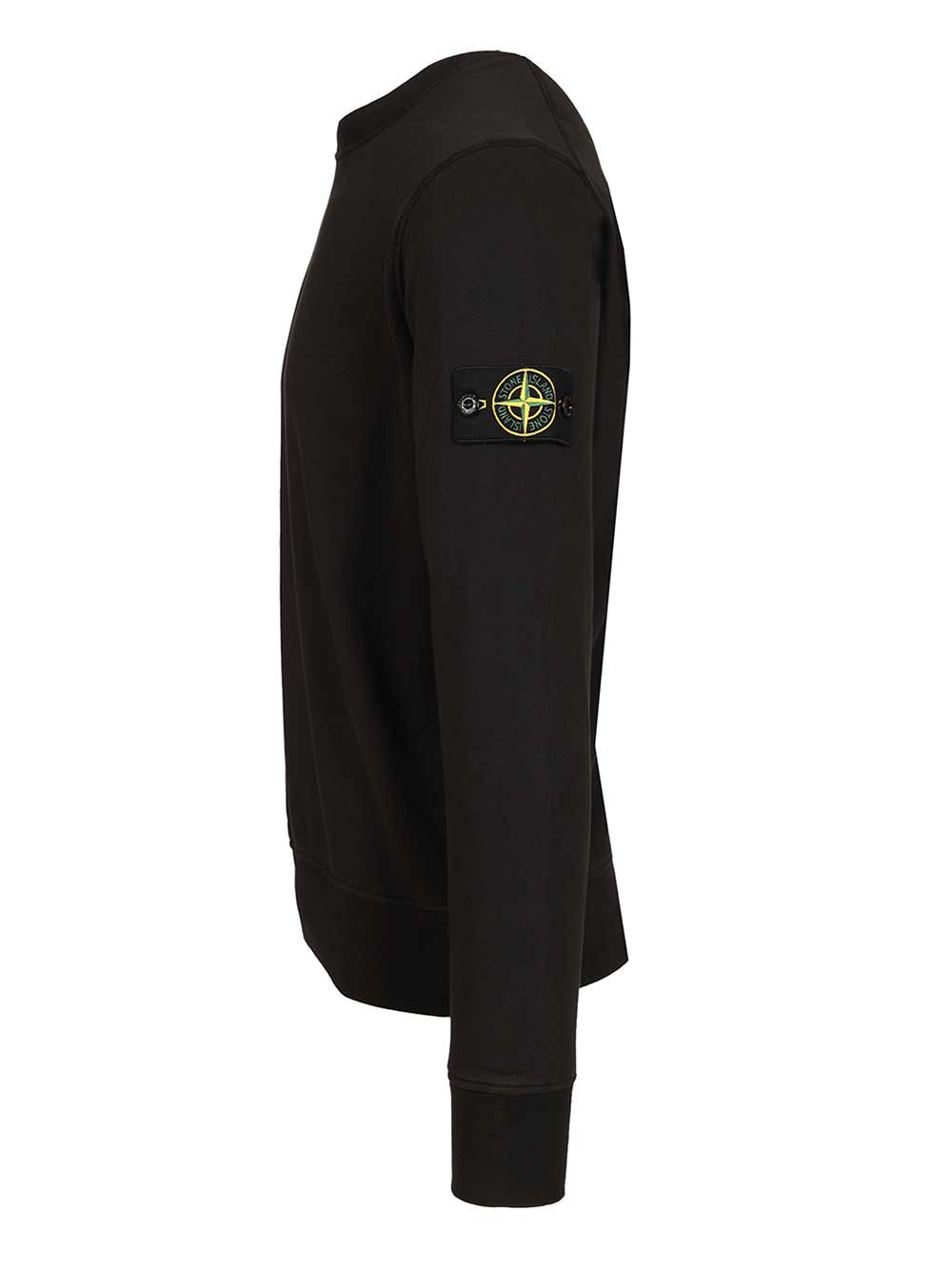 Stone Island Organic Cotton Sweatshirt Sweatshirts - Black | bfcfb3f16c0d5dac3580aa548ed7c97c599855d7