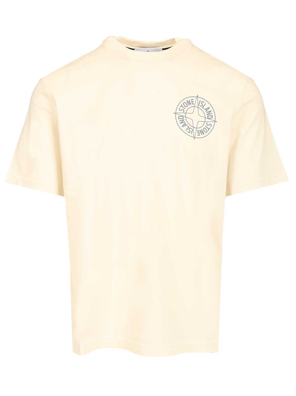 Stone Island Stone T-Shirt - White | 2b1b7150eaac343182dda01c1a074f40639fbdc1