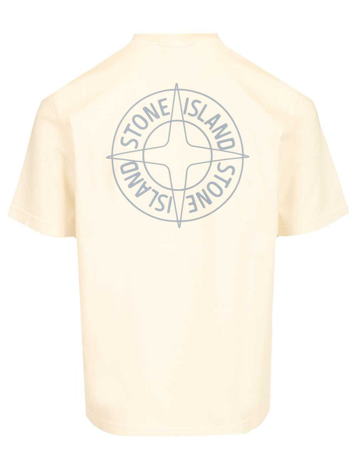 Stone Island Stone T-Shirt - White | d251f1f0c8b1ba772e51120320377a8dd1b74040