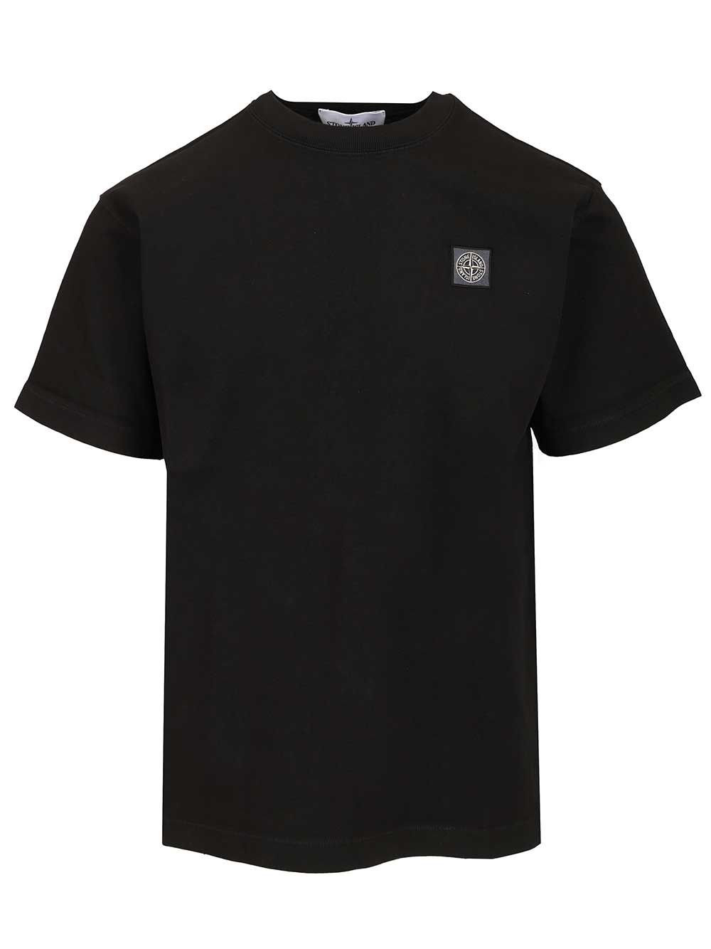Stone Island Cotton T-Shirt - Black | 9ff82338d6c0f556915d9e01c37c7720f1b81c3f
