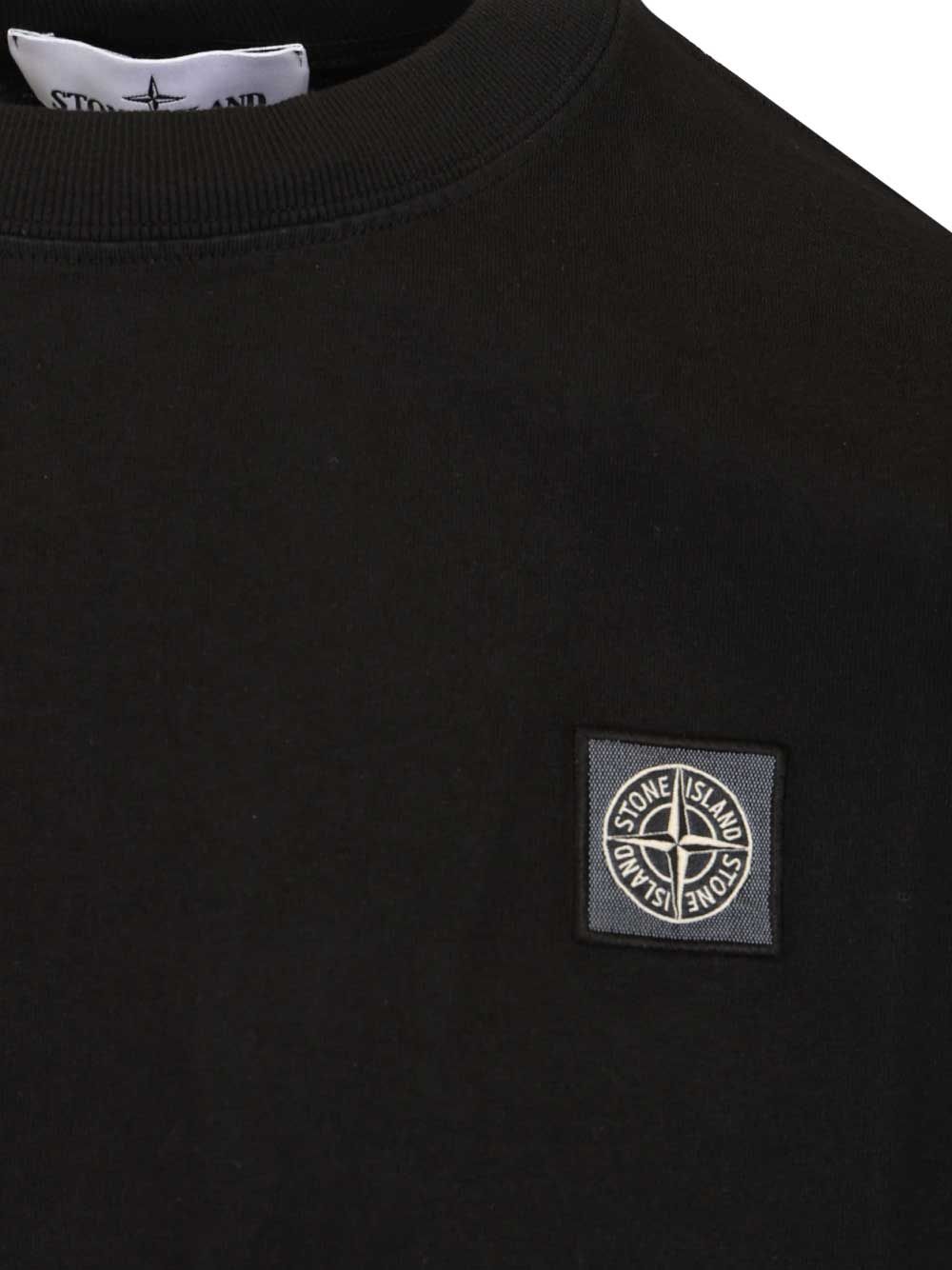 Stone Island Cotton T-Shirt - Black | ee7b80a3e00d0ac8abe3d72112afe1aa30a0e654