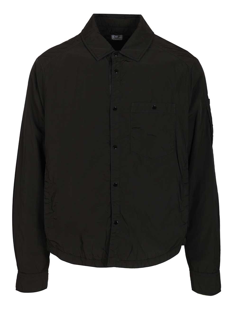 C.P. Company Overshirt Made Of Chrome-R, Jackets - Black | 0943497905e97e5c3bad2a934584efa8c954f533