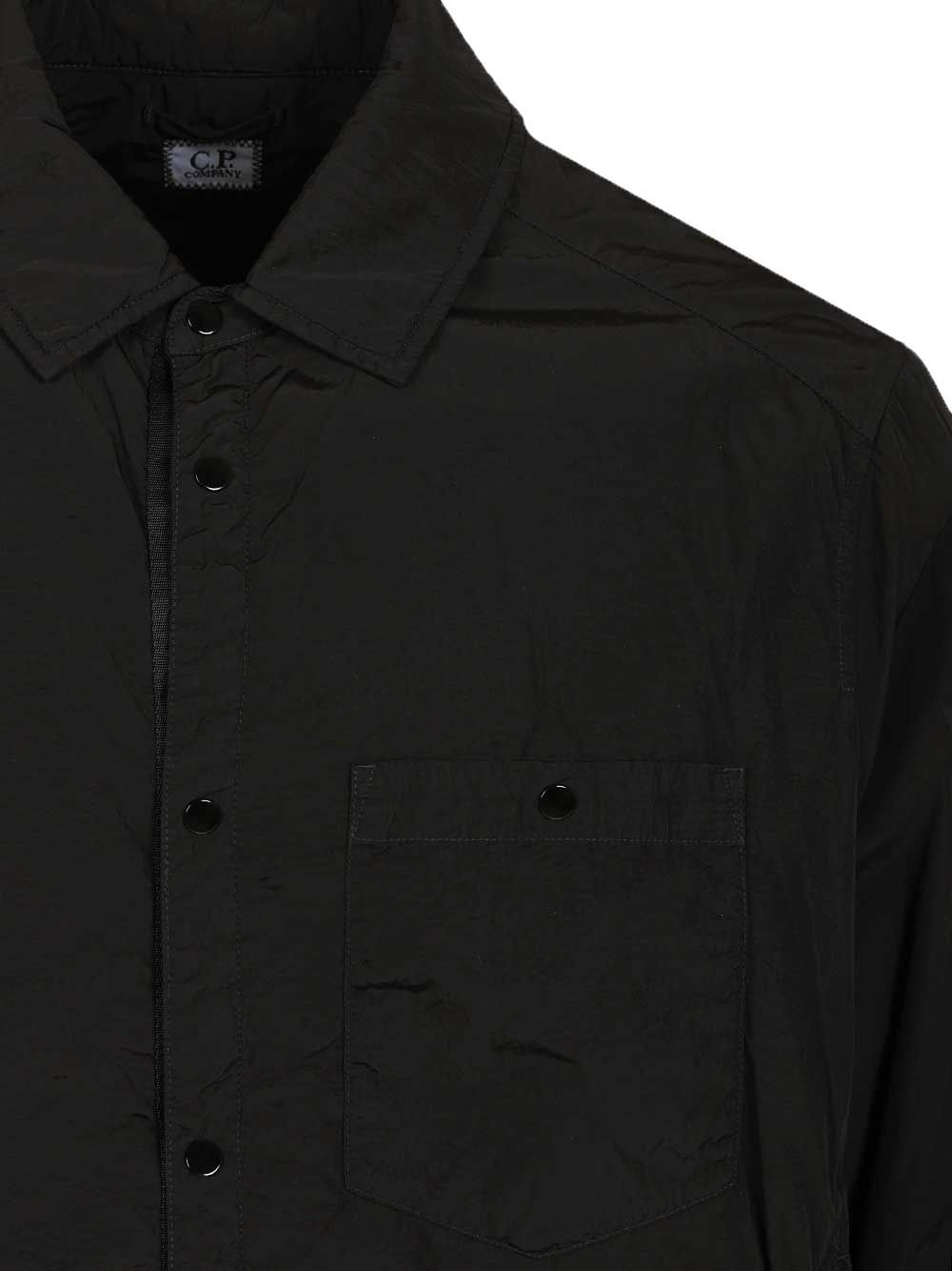 C.P. Company Overshirt Made Of Chrome-R, Jackets - Black | a92e316cdc10d38628a8dcad38347d841407a4fc