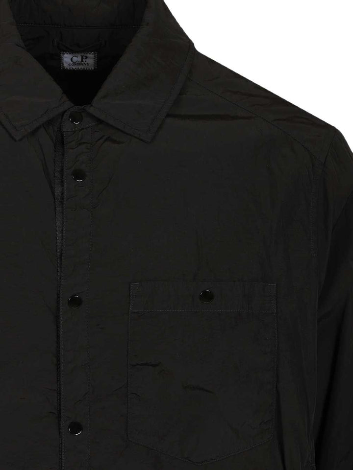 C.P. Company Overshirt Made Of Chrome-R, Jackets - Black | a92e316cdc10d38628a8dcad38347d841407a4fc