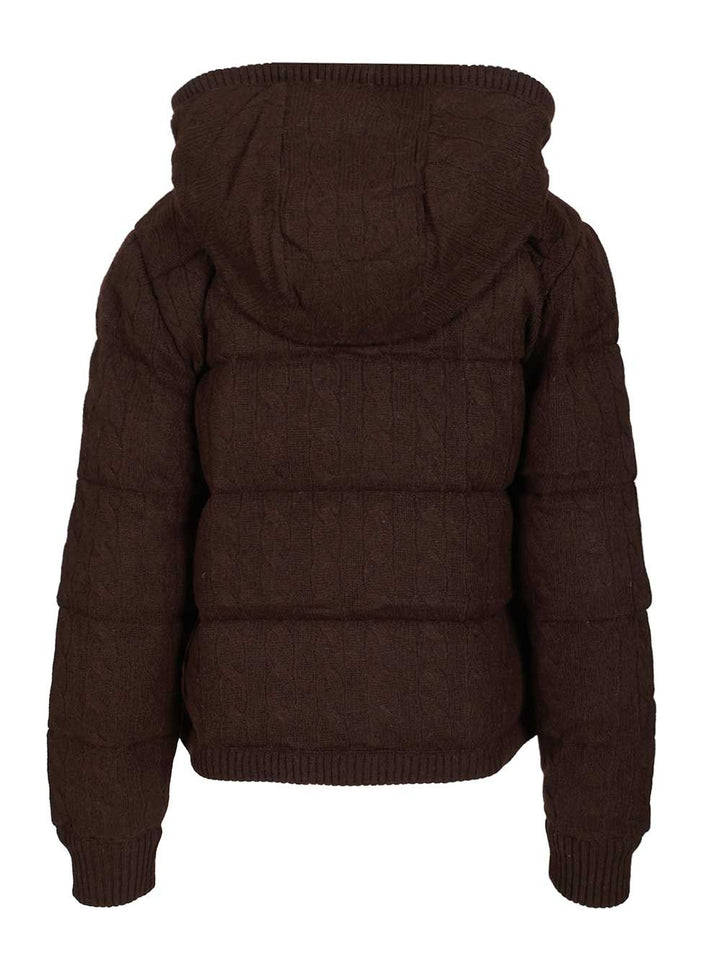 Polo Ralph Lauren Cashmere And Wool Down Jacket Coats - Brown | 2919d380c75e2df9d54c9f95e74e08697bbdcaed
