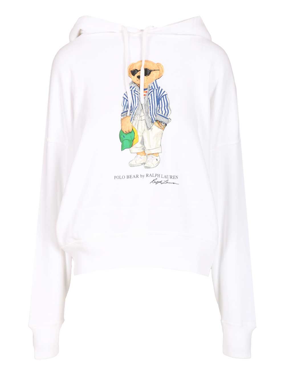 Polo Ralph Lauren Polo Bear Fleece Hoodie Sweatshirts - White | 402d47e0b0d30fe73afb8c29fd30731643ea8fd2