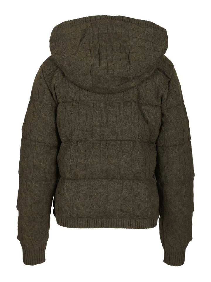 Polo Ralph Lauren Cashmere And Wool Down Jacket Knitwear - Green | c419d7f17df47126efa2e611178fa3421bf22542