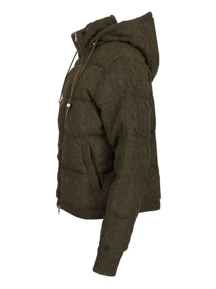 Polo Ralph Lauren Cashmere And Wool Down Jacket Coats - Green | 93bd7c580b7e22702819e2e9678c275369442768