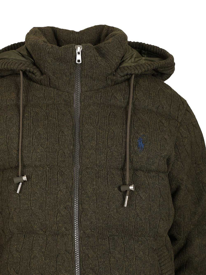 Polo Ralph Lauren Cashmere And Wool Down Jacket Knitwear - Green | ab9f581b5c70b0718a1a118658a9f976f583dd0c