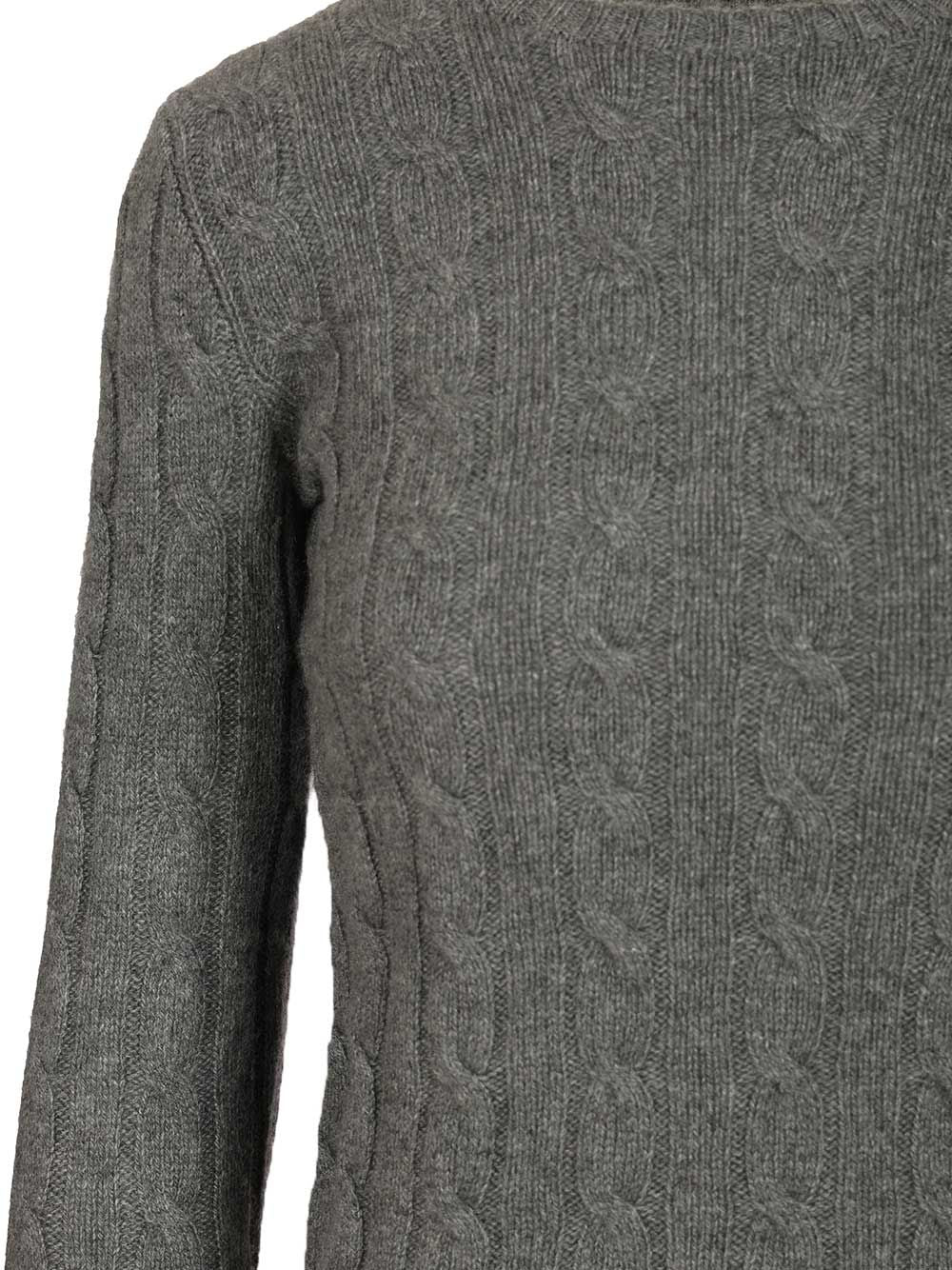 Polo Ralph Lauren Cashmere Cable Knit Sweater Knitwear - Grey | 8023646080e304d25717735d3532ad91a3be86f8