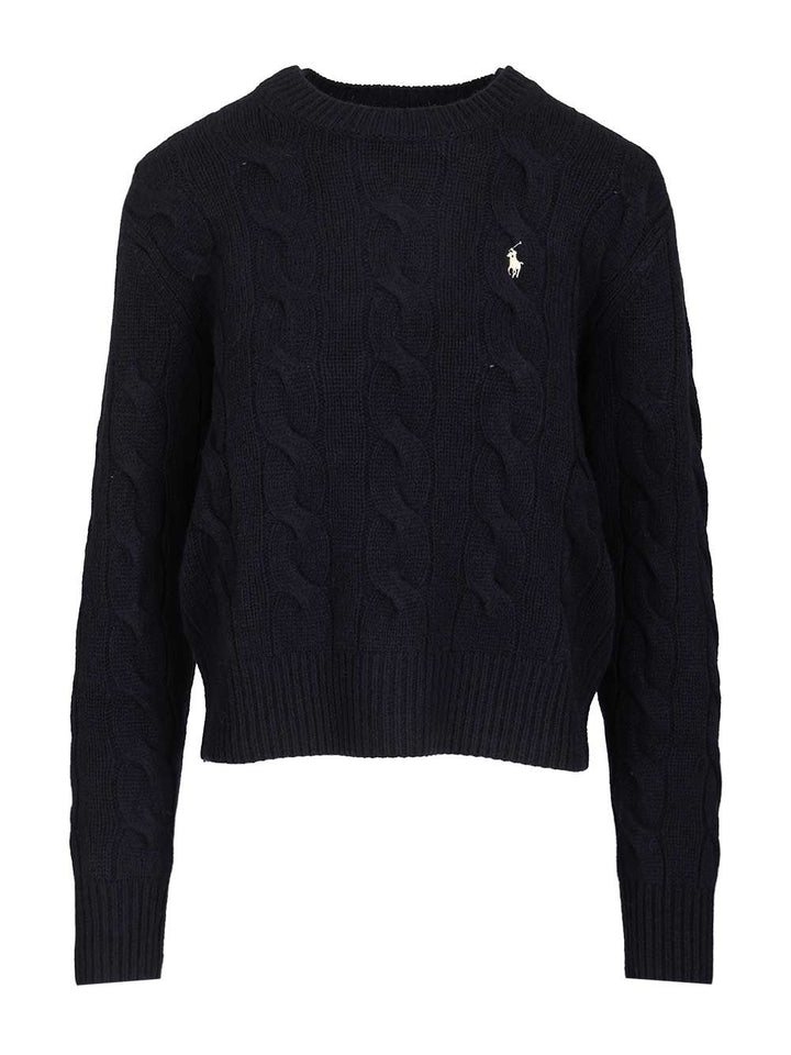 Polo Ralph Lauren Cable-Knit Wool-Cashmere Sweater Sweatshirts - Blue | 44054798f3abd1170886026dfd680d3aa37800db