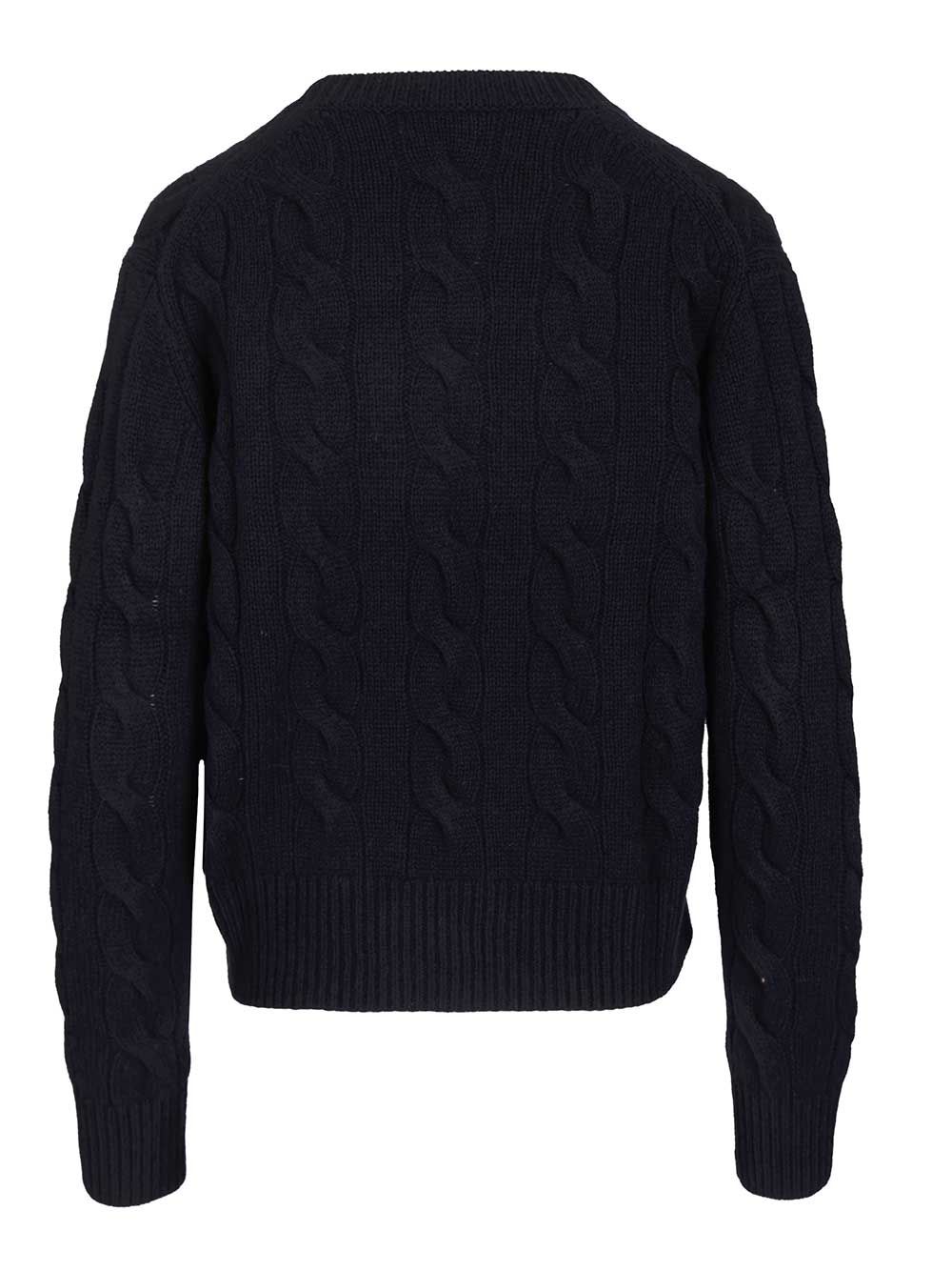 Polo Ralph Lauren Cable-Knit Wool-Cashmere Sweater Sweatshirts - Blue | ec947e79235404e7edef1b9ed610275577fea53e
