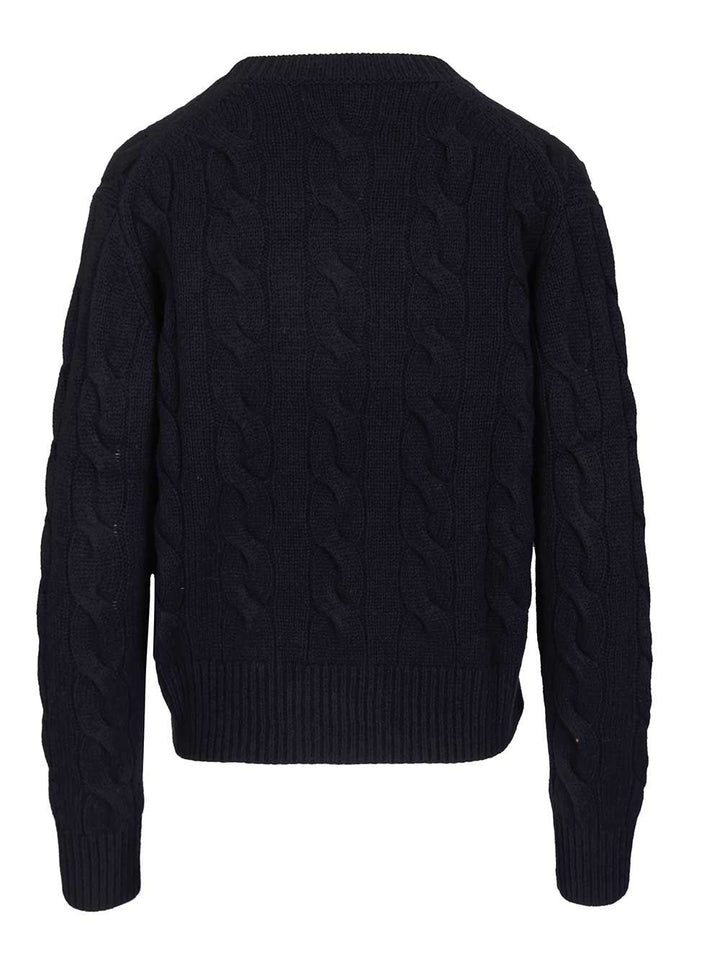 Polo Ralph Lauren Cable-Knit Wool-Cashmere Sweater Sweatshirts - Blue | ec947e79235404e7edef1b9ed610275577fea53e