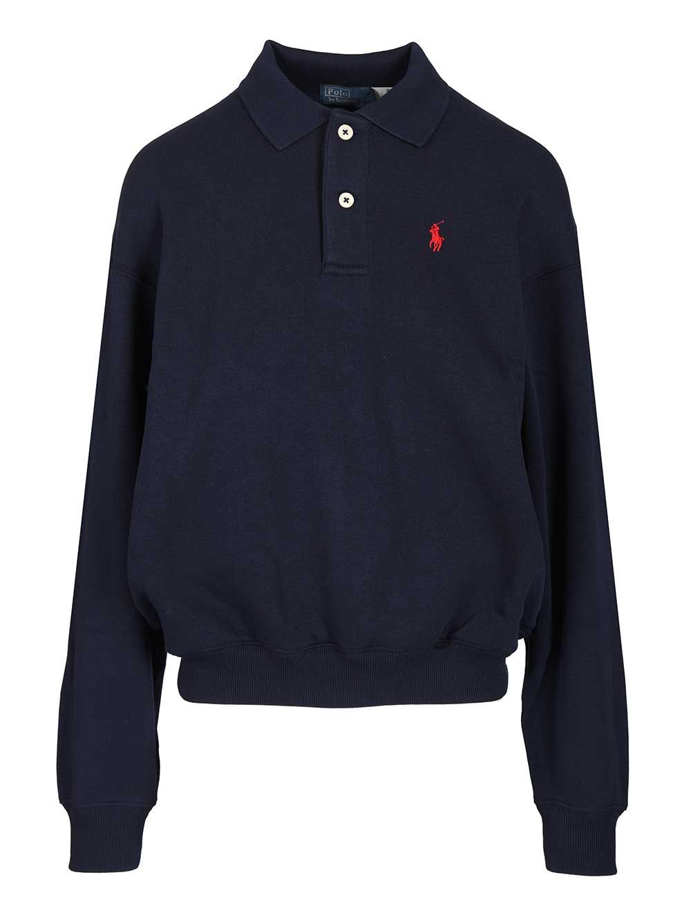 Polo Ralph Lauren Long-Sleeved Polo Shirt Knitwear - Blue | 52a11d3905cb46acfdc44d99c1e334f86deb7eb3