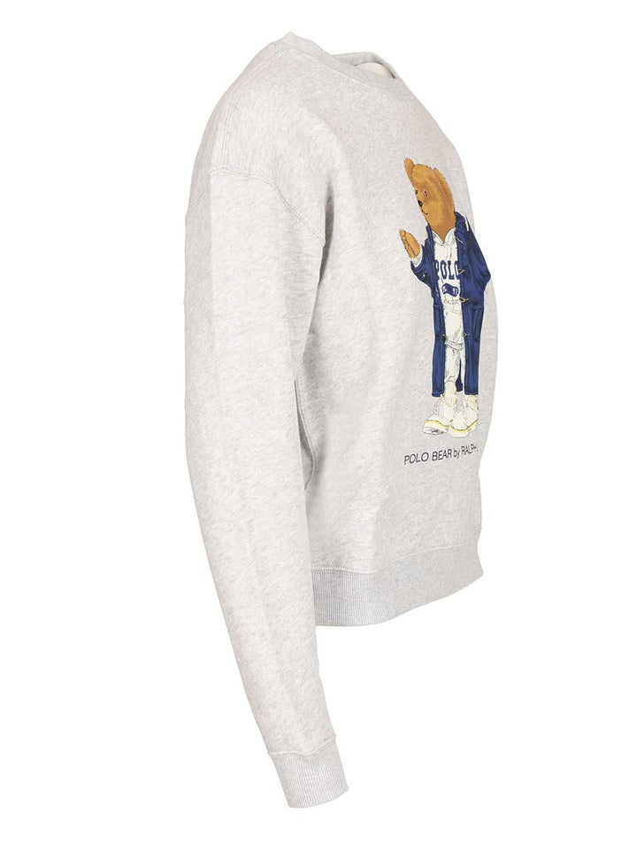 Polo Ralph Lauren Sweatshirt With Bear Knitwear - Grey | 9f22d1fa0d74a7a7938b23bbf75d79d19b997509