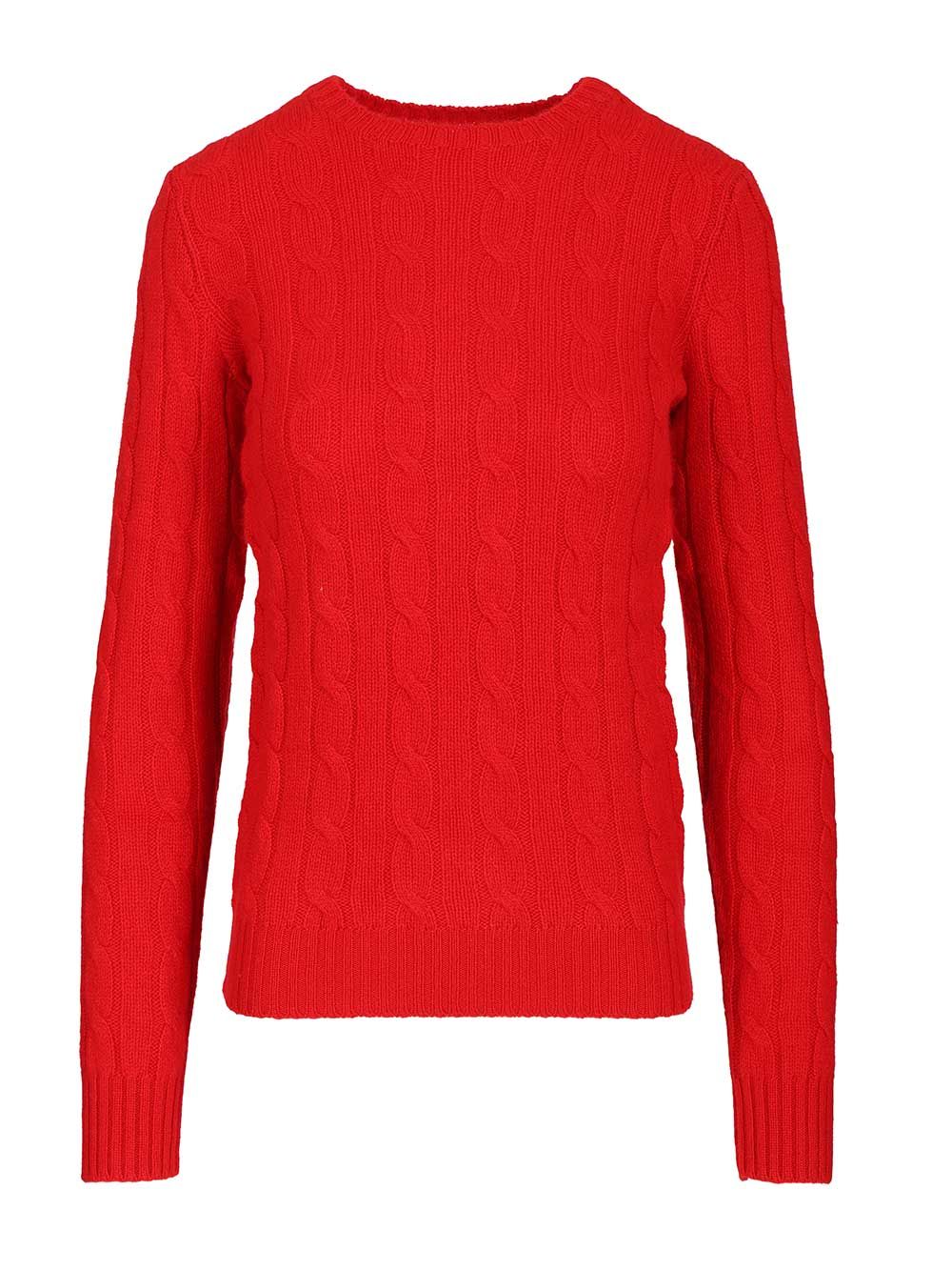 Polo Ralph Lauren Cashmere Cable Knit Sweater Knitwear - Red | f3cd334d9b484f11a917ef1846f1f7be64e35181