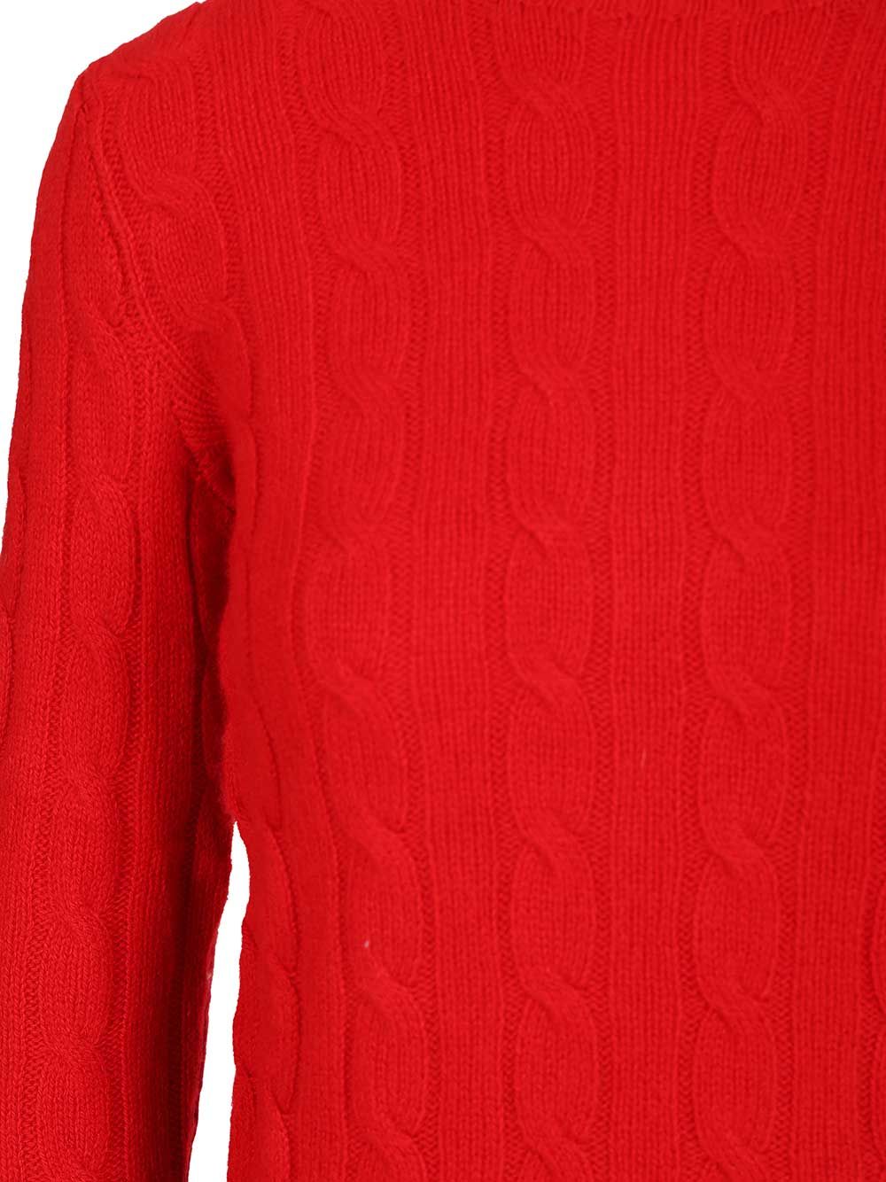 Polo Ralph Lauren Cashmere Cable Knit Sweater Knitwear - Red | a9079a28504680e33b22538fbc8afd11483b9115