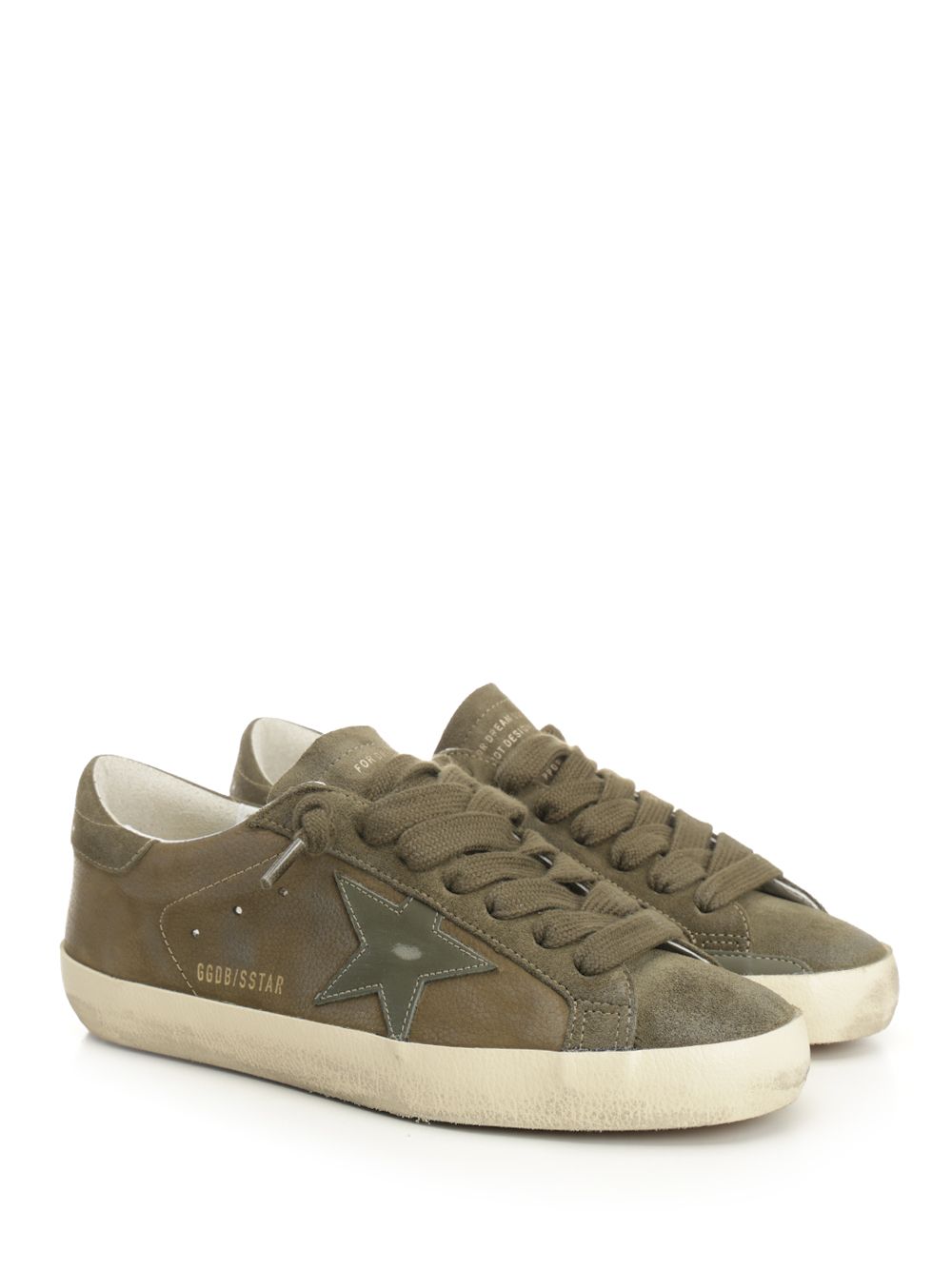 Golden Goose Deluxe Brand Super Star Sneakers - Green | 0956a52e25d8e5d603890086009c6a98422fedad