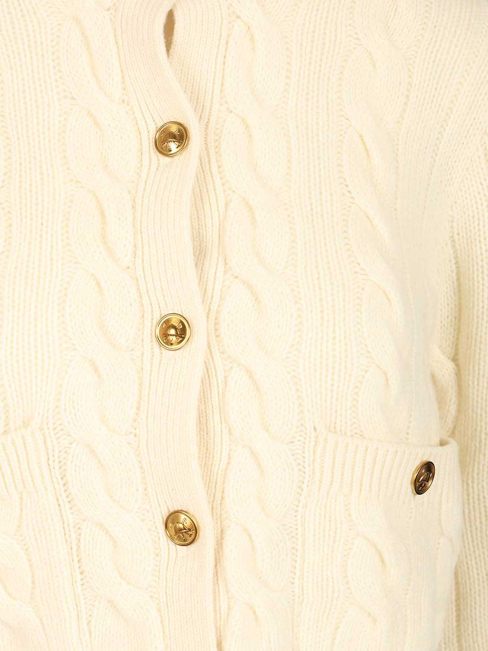 Polo Ralph Lauren Cable Knit Cardigan Knitwear - White | d3b4f84109f01320e45fbbcdc06d703151e13a06