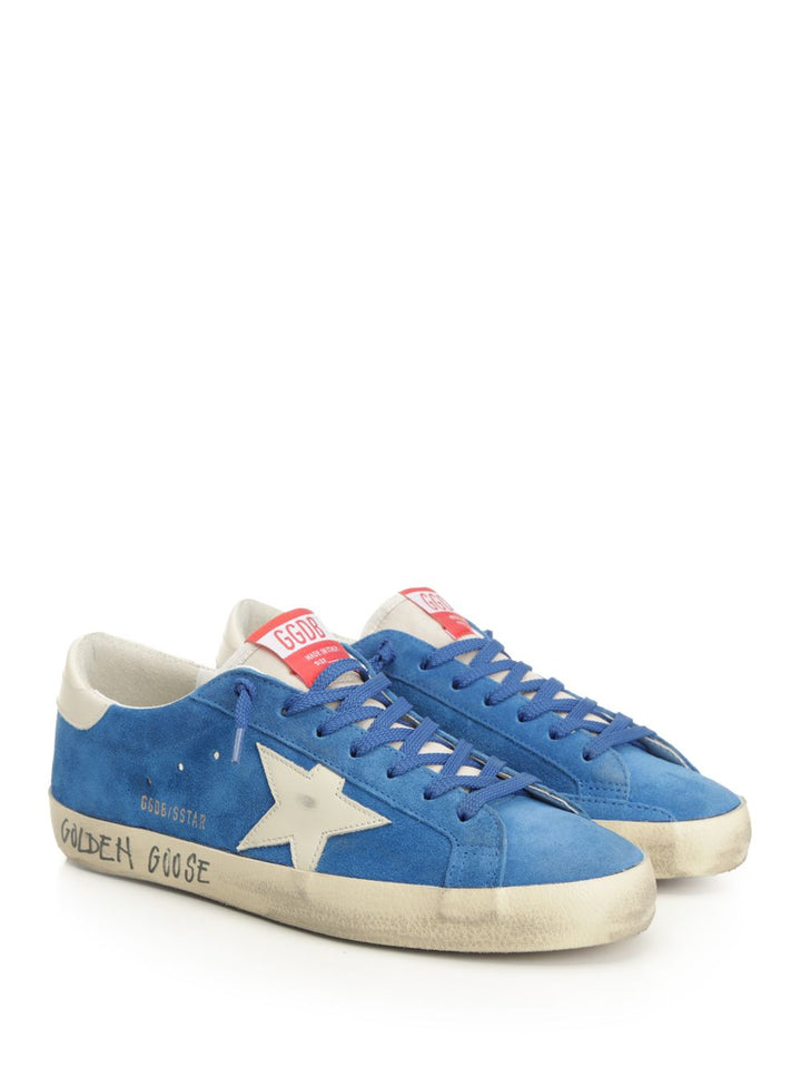 Golden Goose Deluxe Brand Super-Star Sneakers - Blue | c754cdba77ca2890e07ffb3e7e5650b37ce2f2da