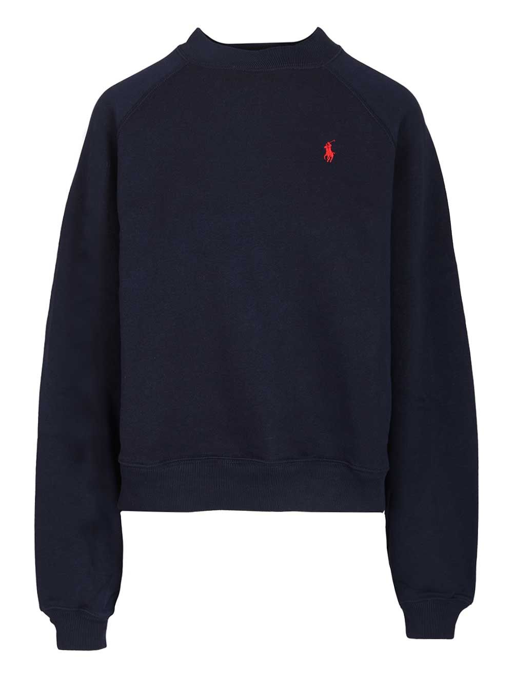 Polo Ralph Lauren Crew Neck Sweatshirt Sweatshirts - Blue | be70bc484a00c8b9d00273fc250698b5ef105215