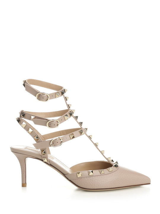 Rockstud With Straps Pumps Rose