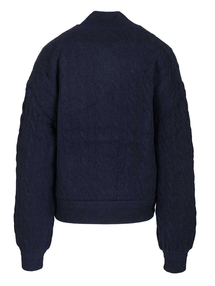 Polo Ralph Lauren Wool And Cashmere Cardigan Knitwear - Blue | 3f52eb441259c03aa92a6b2624cf137bbe6df7ac