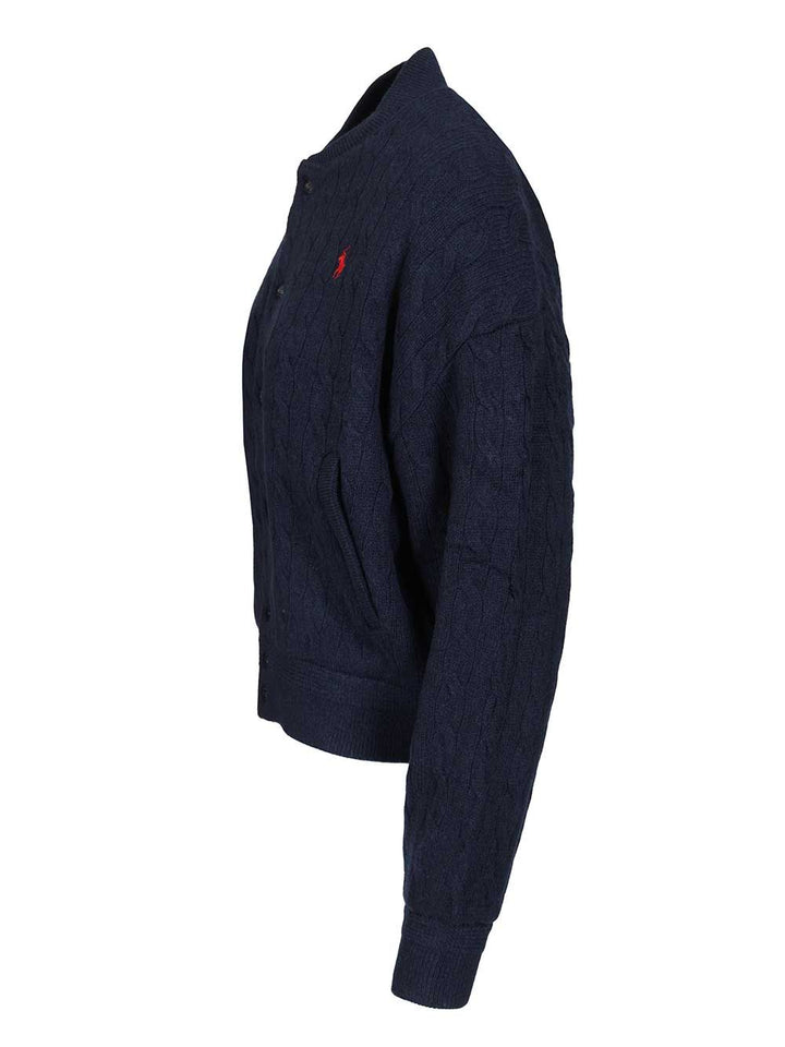 Polo Ralph Lauren Wool And Cashmere Cardigan Knitwear - Blue | a05e5c69b8468bed695552f2523ba4b518645cdb