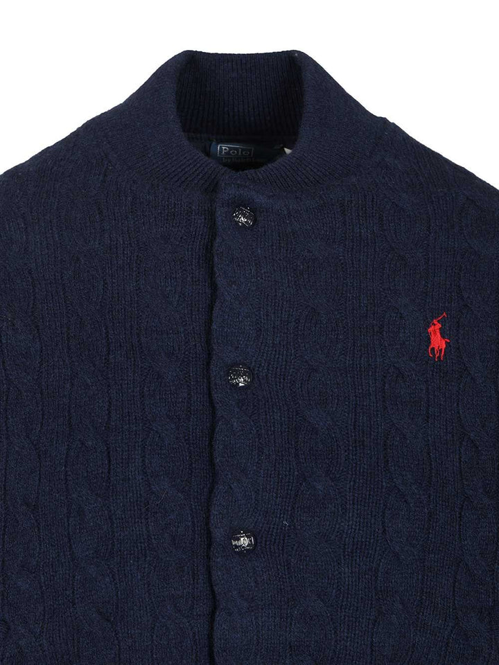 Polo Ralph Lauren Wool And Cashmere Cardigan Knitwear - Blue | ab7bcdf312dabd19ada1335a1b631d7c334b8722