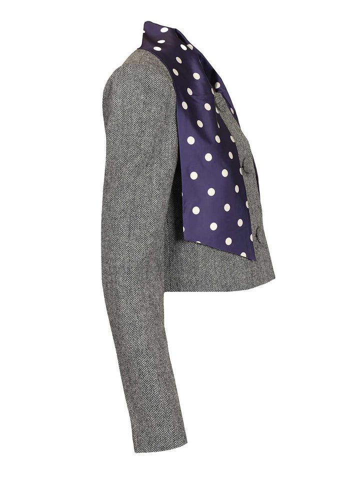 Self-Portrait Herringbone Jacket Jackets - Grey | d5f24a31a6d08522fe90090c012bcab27741ded2