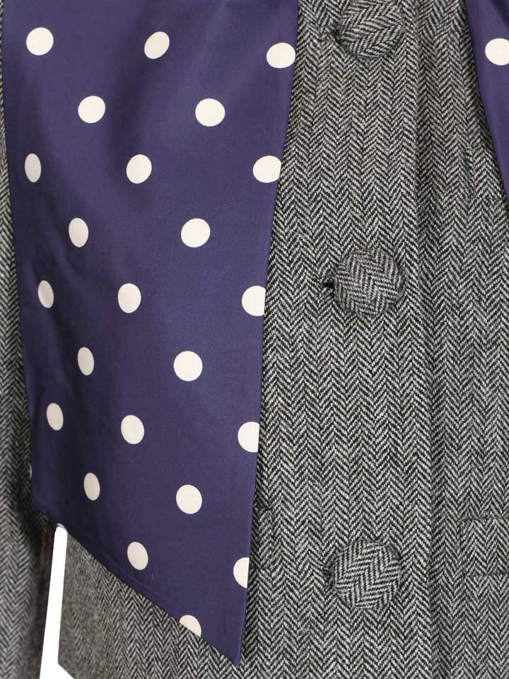 Self-Portrait Grey Herringbone Scarf Detail Jacket Jackets - Grey | 8ba1e82de6367bdb73c81fb8e235258c8d74a82c