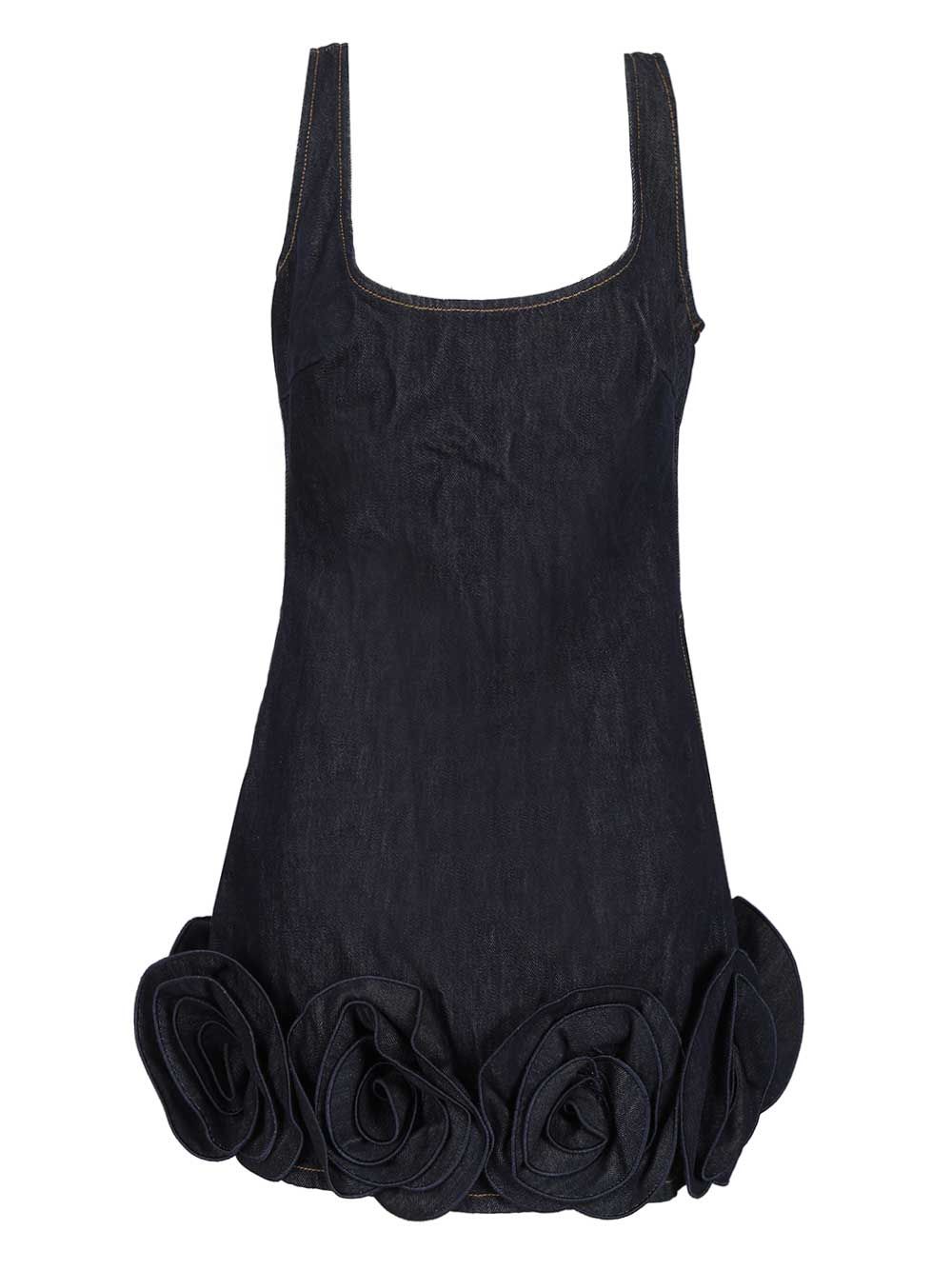 Self-Portrait Denim Mini Dress Dresses - Blue | 5f62ca1fe0b24df809f714be02d1cab843c283b9