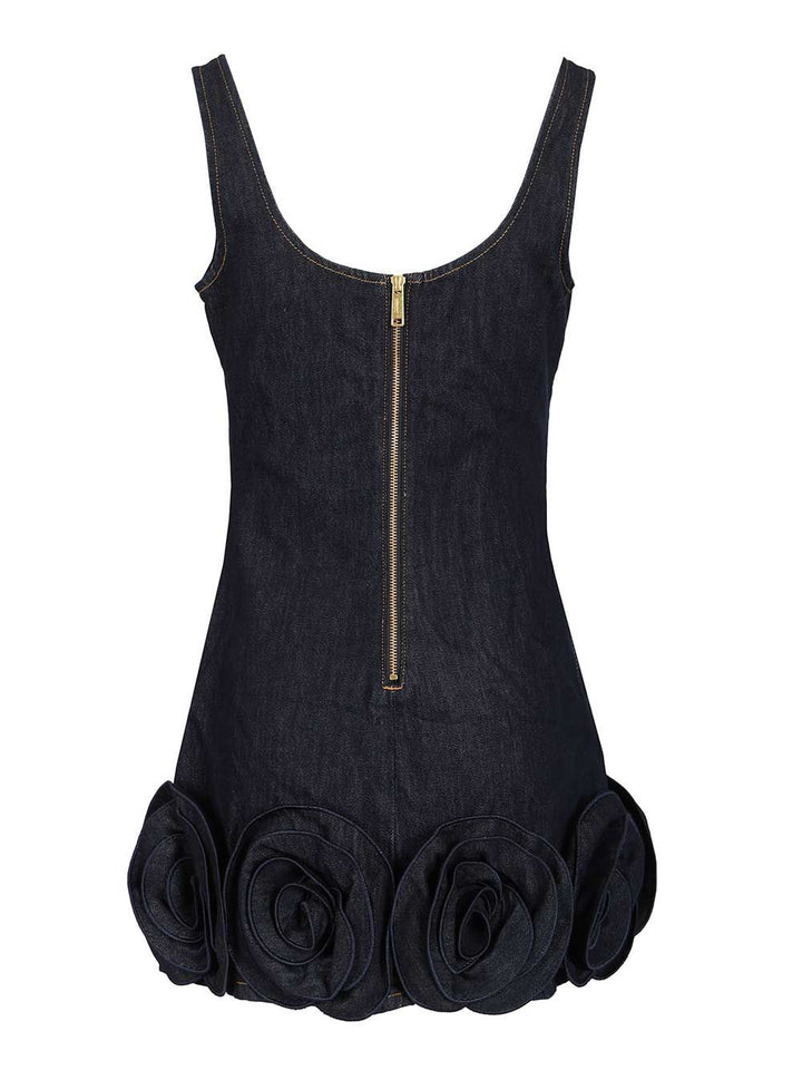 Self-Portrait Denim Mini Dress Dresses - Blue | 5b6a42f6b00d164875ddcadfb35f4df1a2ba9a74