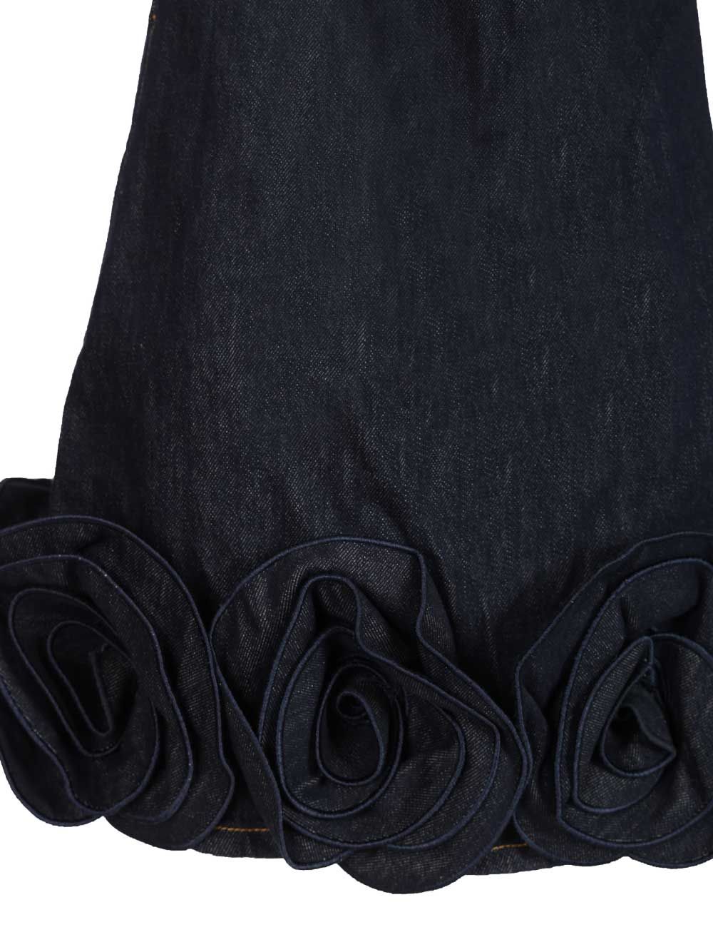 Self-Portrait Indigo Denim 3d Flower Mini Dress Dresses - Blue | 19fb1f5ee80bb493ebc5ec2e75d56a5a318f0016