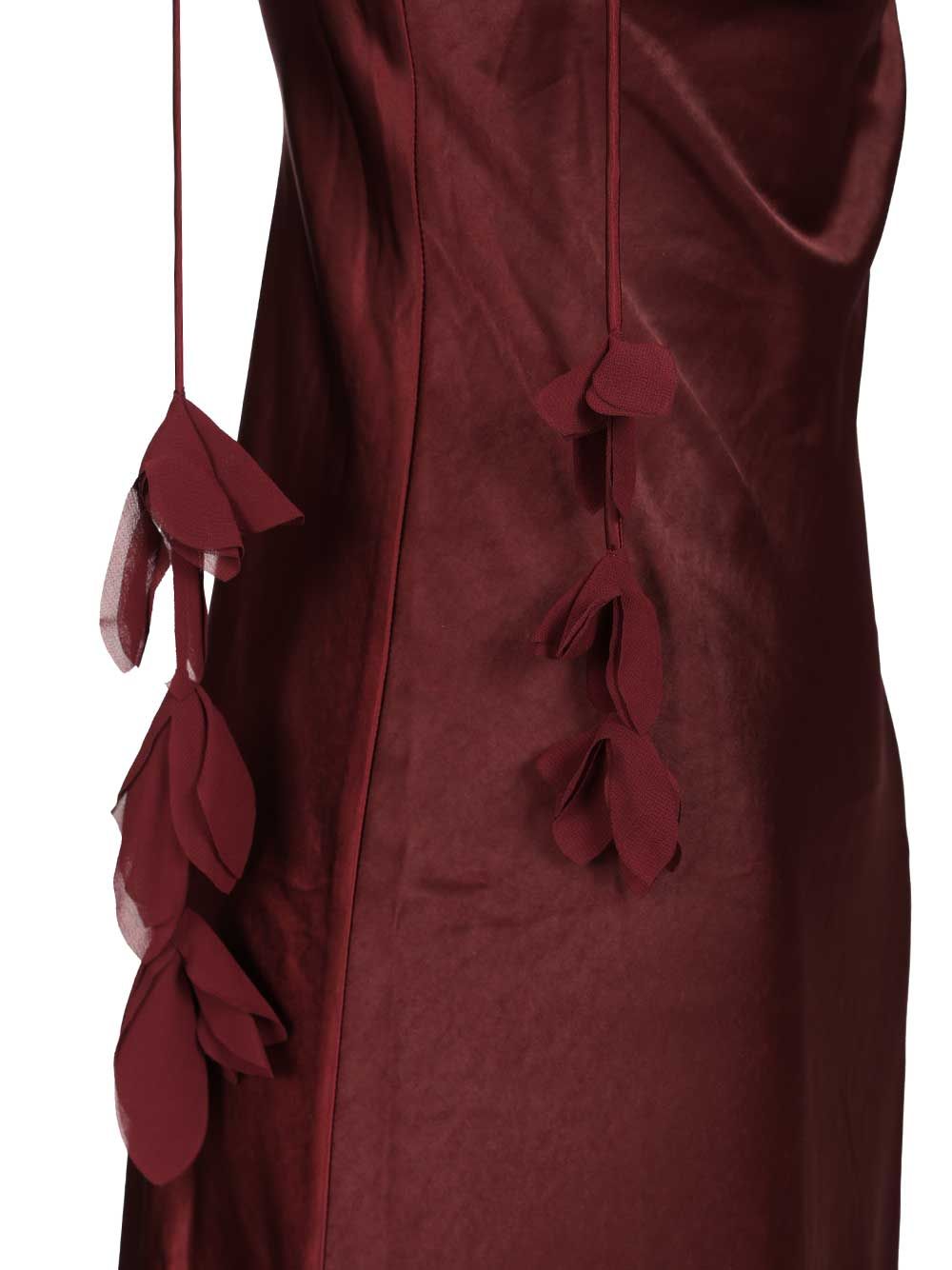 Self-Portrait Midi Dress Dresses - Bordeaux | 5f38f4e5548ccc7065c7176bea614849b3d9a239