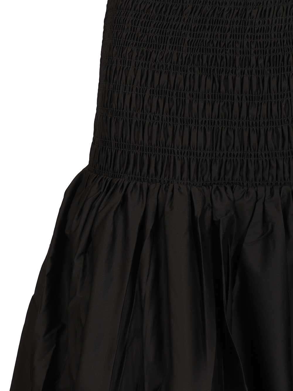 Self-Portrait Black Cotton Midi Skirt Skirts - Black | e4d34e22ccadfc1654db2c1a2b8acea37394fc78