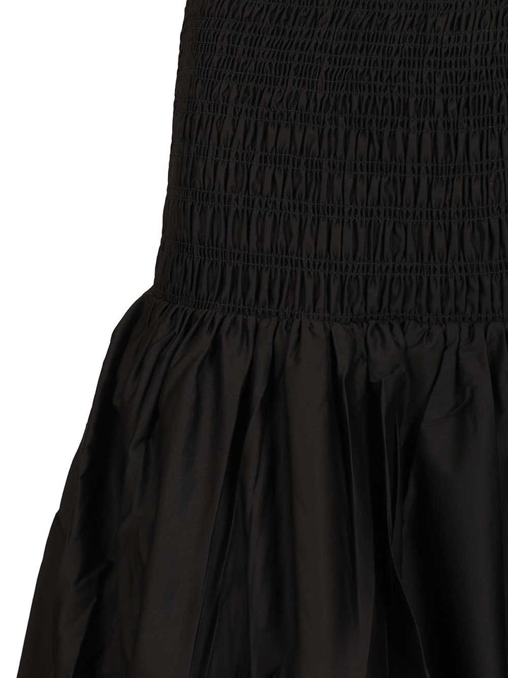 Self-Portrait Black Cotton Midi Skirt Skirts - Black | e4d34e22ccadfc1654db2c1a2b8acea37394fc78