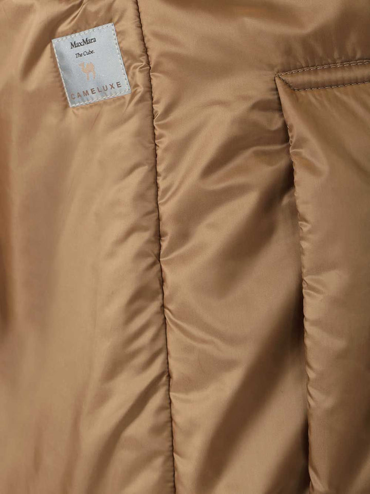 Max Mara The Cube Padded Vest With Hood Coats - Brown | 97f0bc3b3a02b48f1f4c94c340d8e1e588979e3b