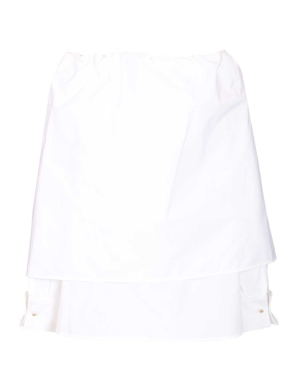 Max Mara Curvone Ribbon Popeline Shirt Shirts - White | b62191a24832ab01fd993c52b05542389546508b