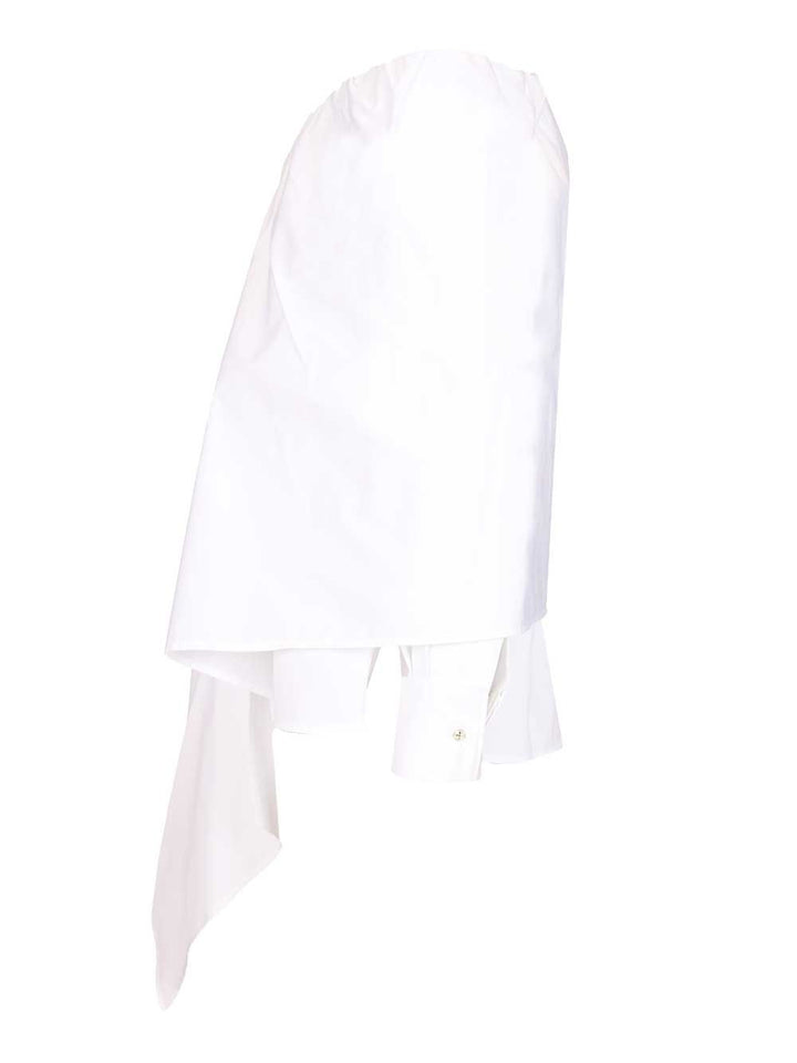 Max Mara Blouse With Stole Tops - White | 3d9ded9a6ad8e718962980cd01fc1c534b8fde68