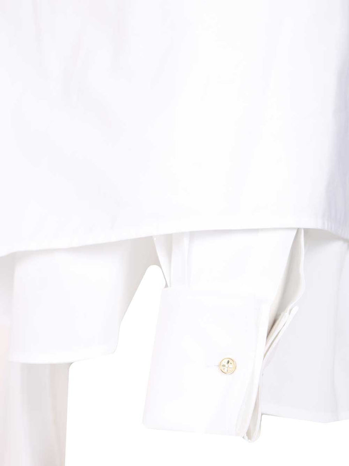 Max Mara Blouse With Stole Tops - White | 1de344aefc0e3047df169bba1adaedad3956a2f5
