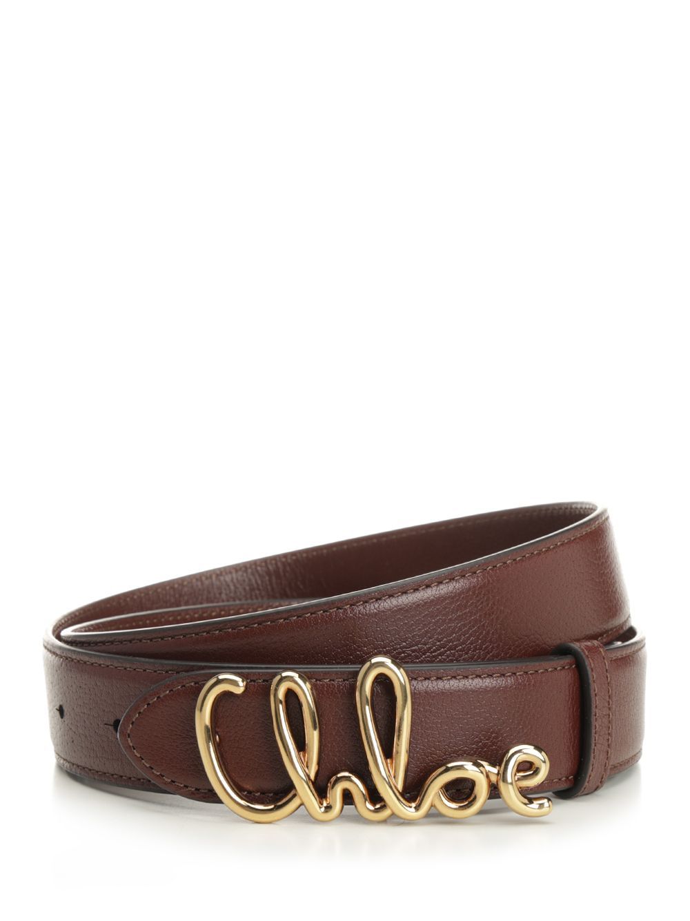 Chloe' Chloé Iconic Leather Belt Belts - Brown | 18477224664a2127e87fab39fc5f509ddc21ff77