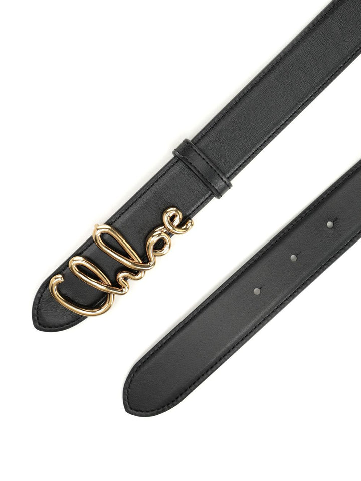 Chloe' Chloé Iconic Leather Belt Belts - Black | b6379dc76b0704554f79274bf2efde9db69da1b5