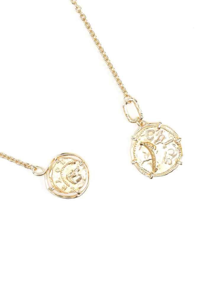 Chloe' Chloé Medals Necklace Jewelry - Gold | 409bccd222ddeb80be4f44c141e35a609e889cd7