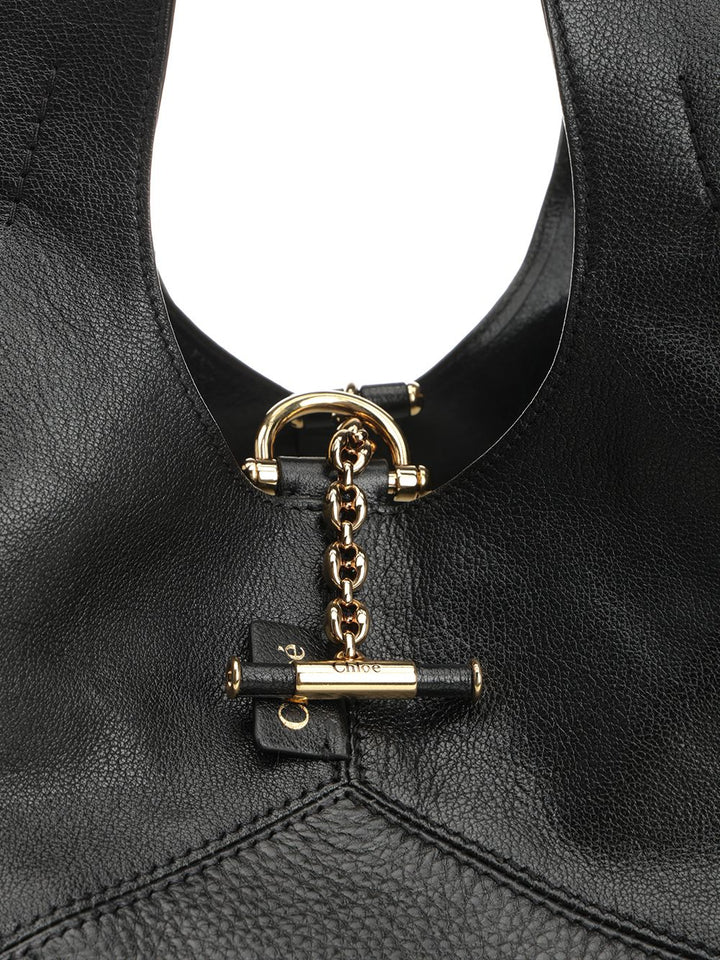 Chloe' East-West Chloé Balloon Shoulder Bags - Black | e5d7102d7f6eb4839b59e1a83c2673f467af6377