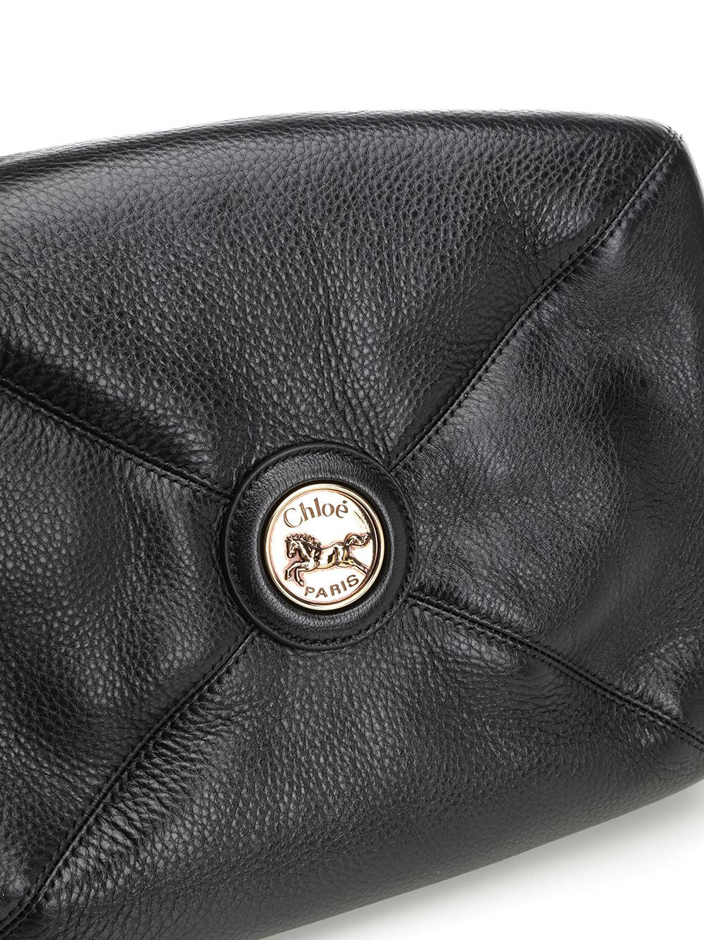 Chloe' S645 - Chloé Balloon Shoulder Bags - Black | 07e30303a52f5b64c0a684124a9ab03ea70aebed