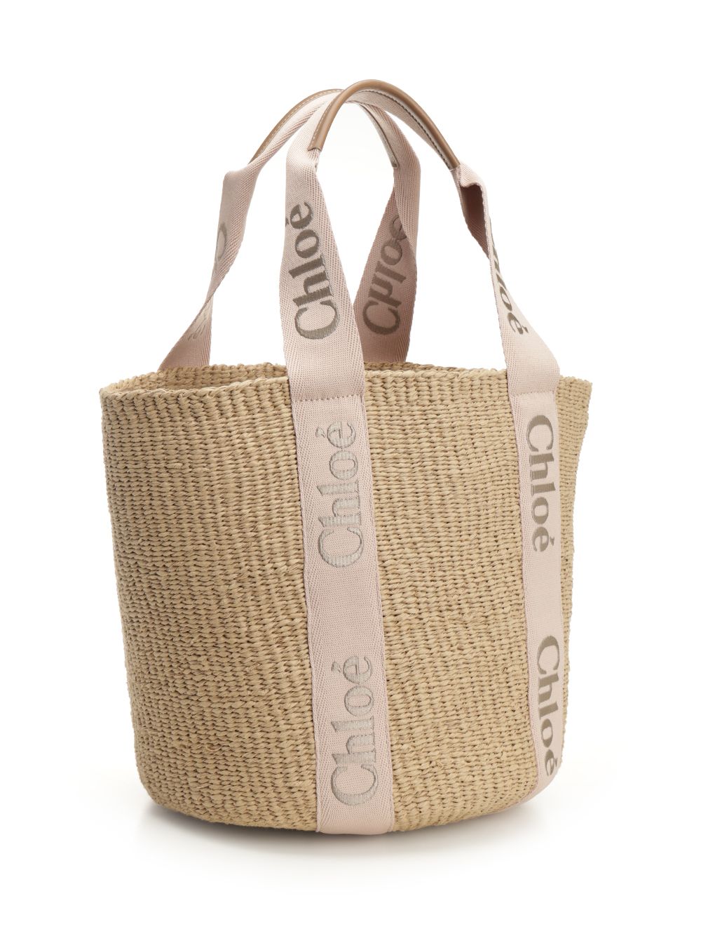 Chloe' Woody Shoulder Bags - Beige | c8ef1032b9dc862e3e082c6ff3b3d4899cc42ef8